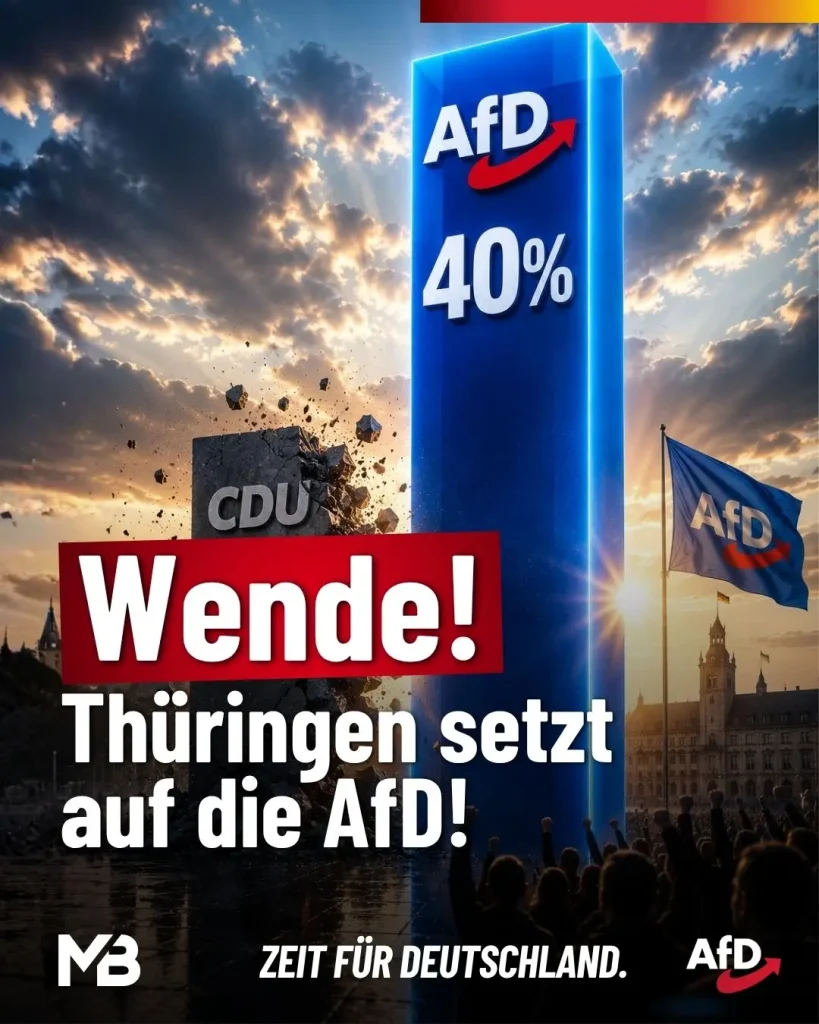 40 Prozent AfD: Thüringen will den politischen Neustart!