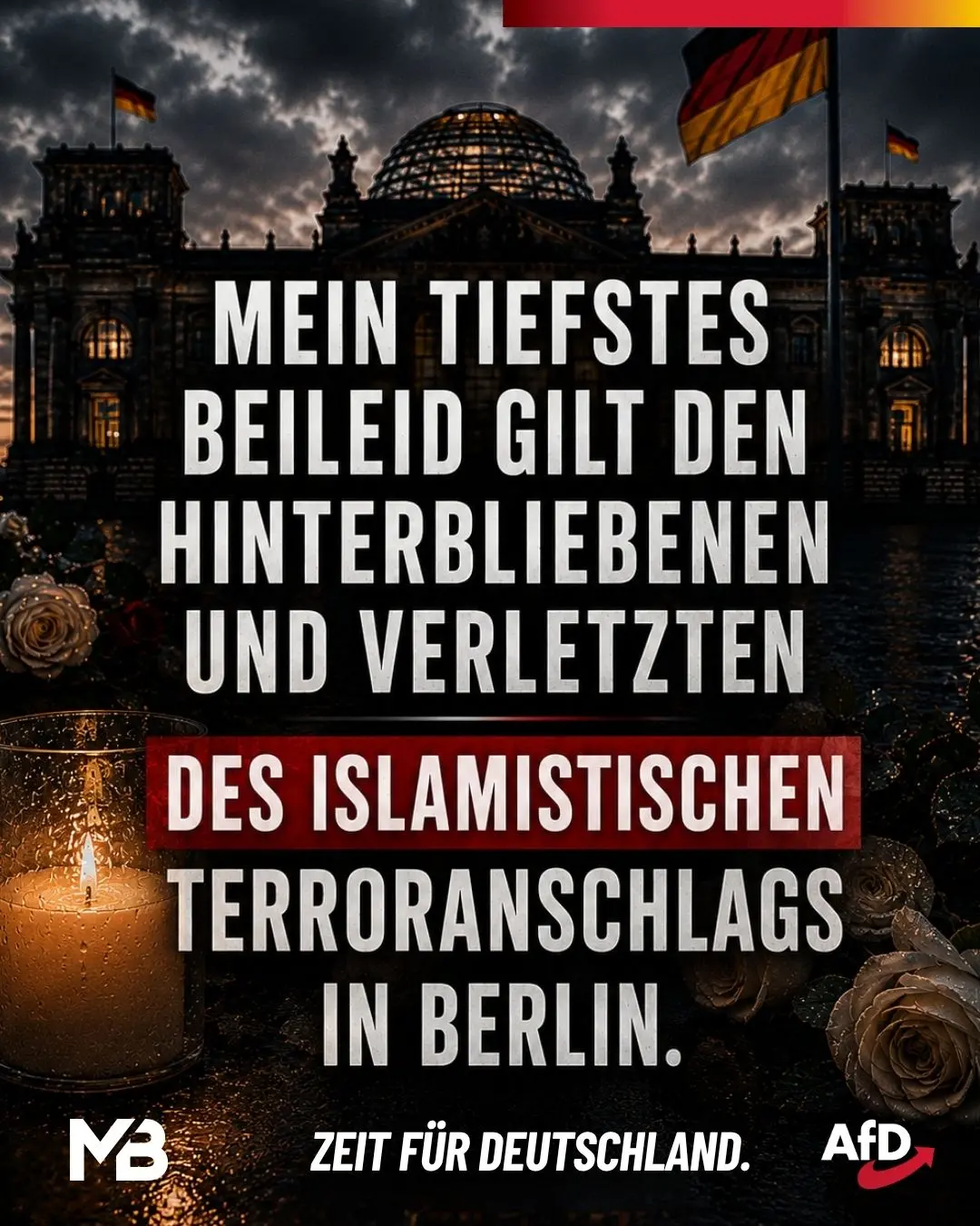 Anschlag in Berlin offenbart sicherheitspolitisches Totalversagen!