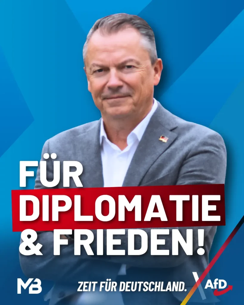 Für Dipomatie und Frieden!