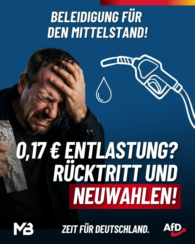 Die Farce der 0,17 € Entlastung – Regierung versagt auf ganzer Linie!