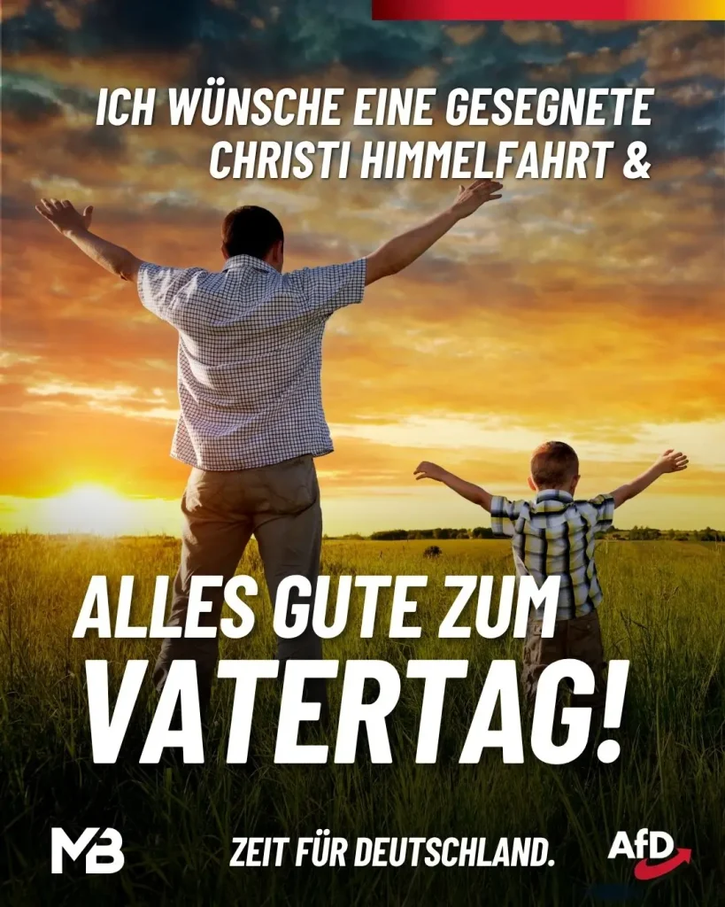 Gesegnete Christi Himmelfahrt & alles Gute zum Vatertag!