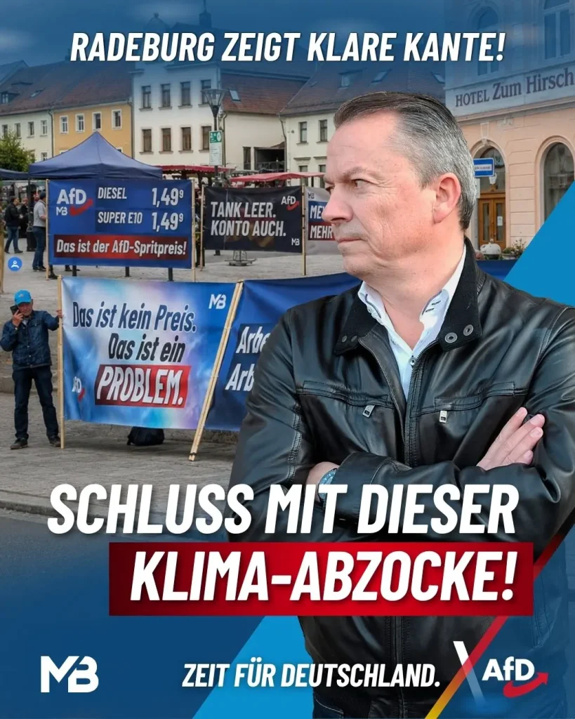 Radeburg sagt Nein zur CO₂-Abzocke!