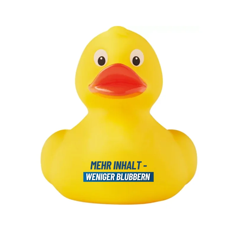 Mehr Inhalt, weniger Blubbern